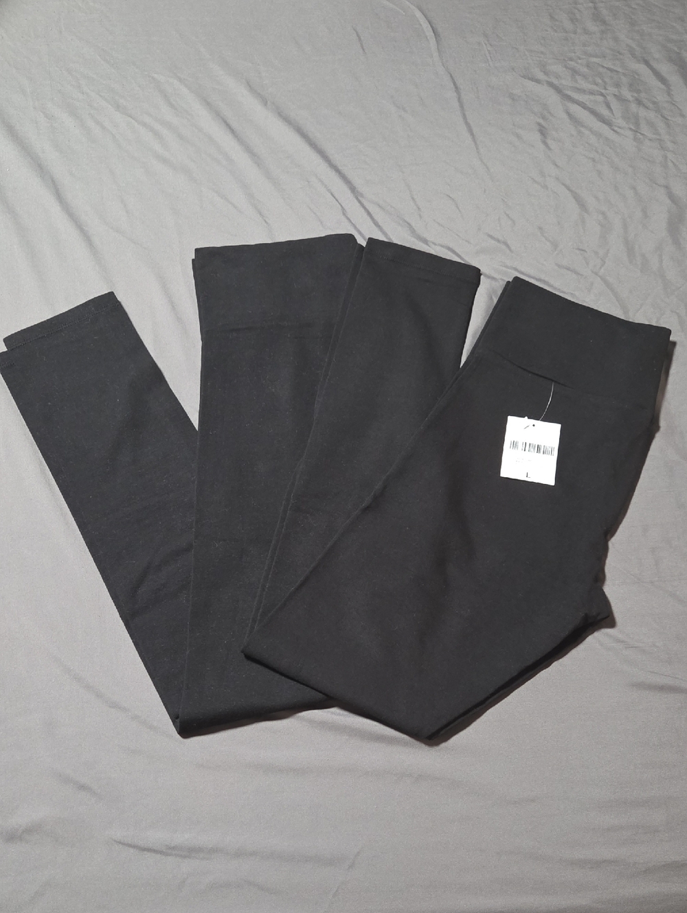 Two Black High-Waist Leggings